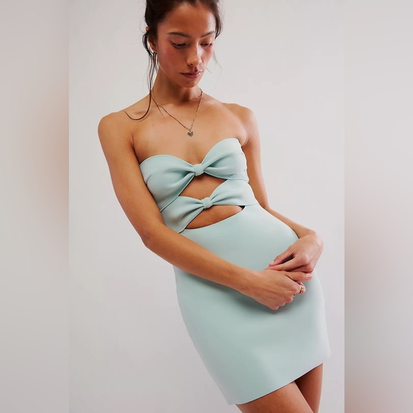 Bec + Bridge Marielle Mini Dress Size US 4 Mist NWT - Picture 3 of 9